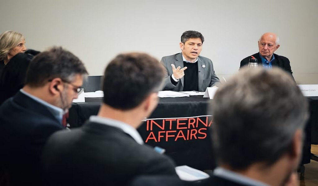 Kicillof en la universidad The New School. Kicillof Prensa