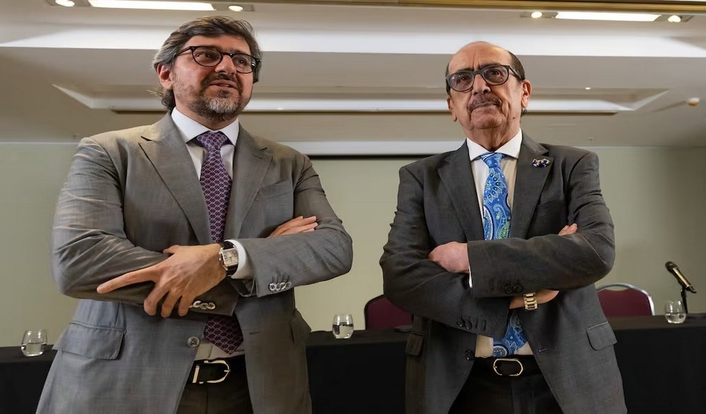 Los abogados de Cristina Kirchner, el brasileño Rafael Valim y Javier Borrego, que harán la presentación ante la ONU. Delfina Corbera Pi
