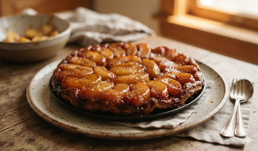 Torta invertida de manzana: clásica  casera y  nunca falla