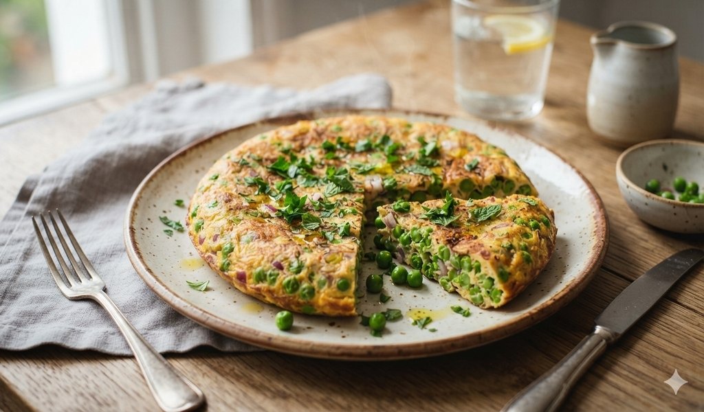 Tortilla de arvejas: una receta rápida, económica y llena de sabor
