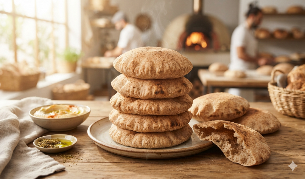 Pan árabe con harina integral: una receta casera, saludable y fácil para preparar en pocos pasos