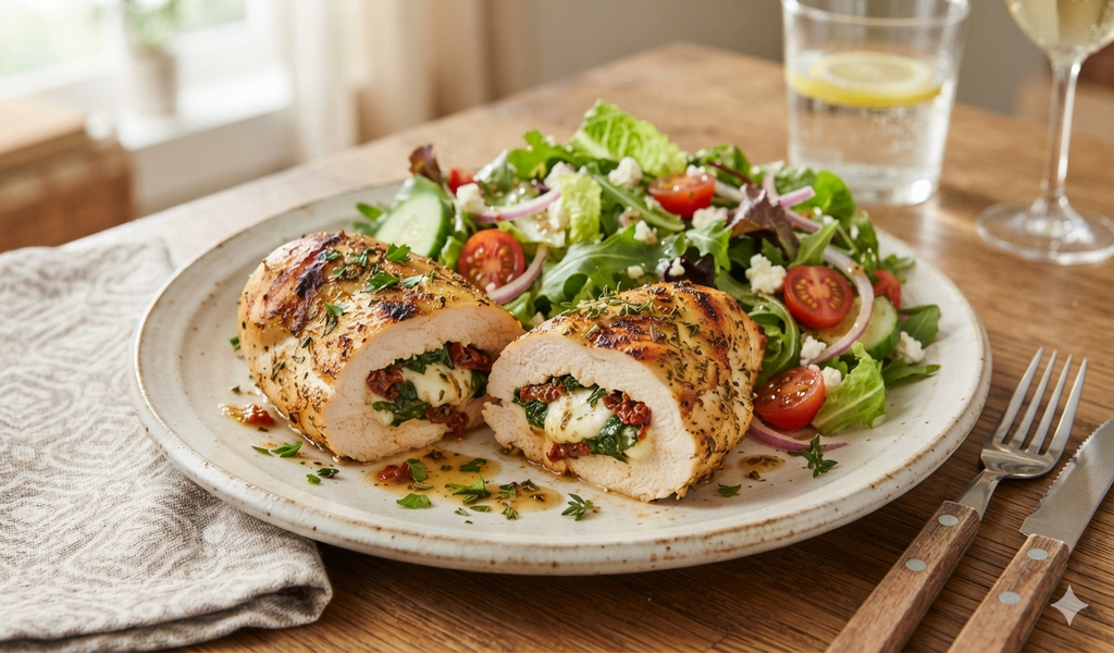 Pechugas de pollo rellenas: una receta fácil y rendidora