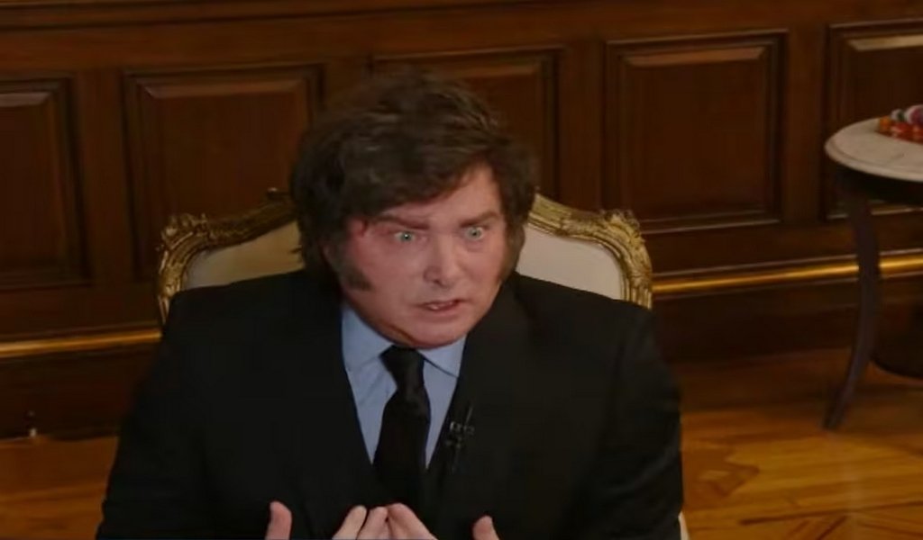 Milei charla con  Luis Majul. Capturas de Video