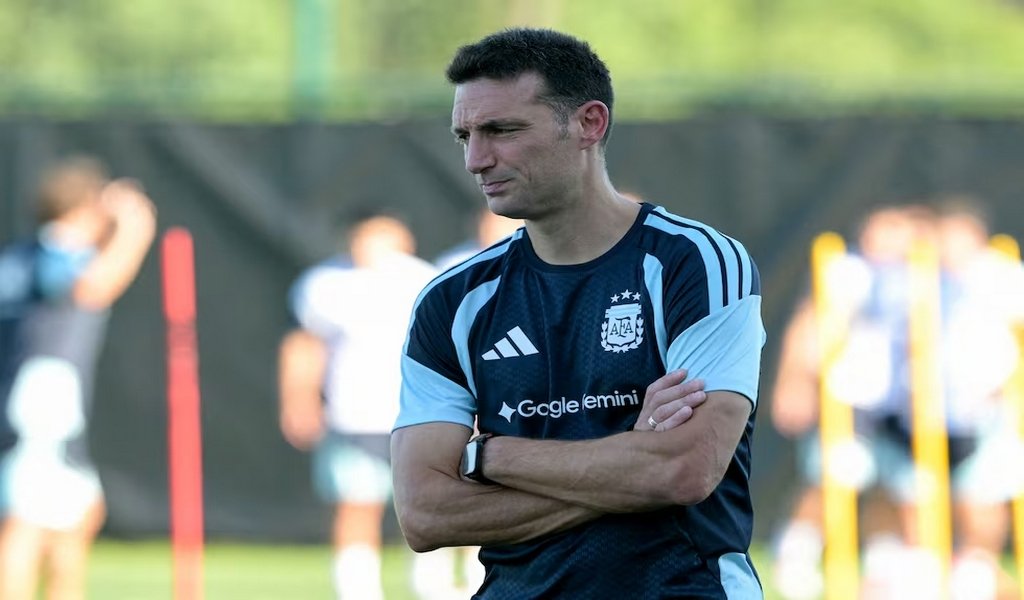 El entrenador del seleccionado Lionel Scaloni. AFP. AFP