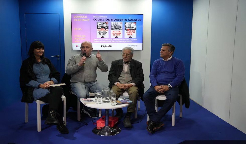 Presentaron en la Feria la reedición de obras clave de Norberto Galasso