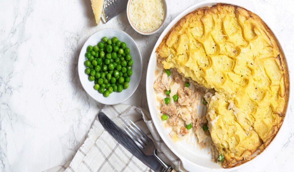 Receta de Pastel de papa con pescado