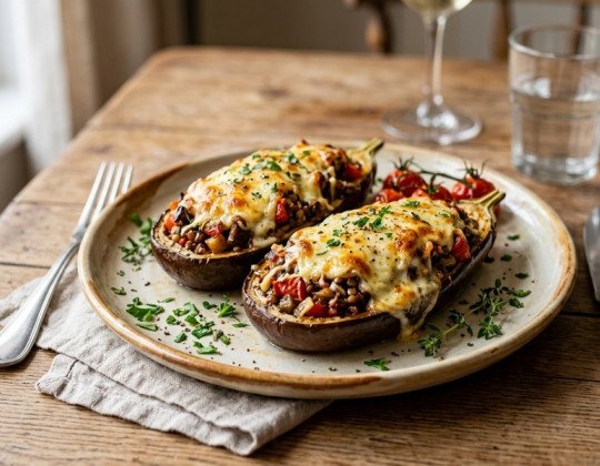 Berenjena rellena al horno: una receta fácil, sabrosa y saludable